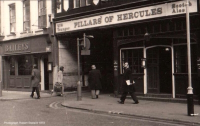 7 Greek Street 1973 -The Pillars of Hercules.jpg. Click on the picture to enlarge